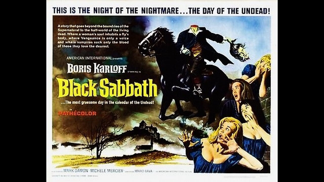 BLACK SABBATH, AS TRÊS MÁSCARAS DO TERROR OU I TRE VOLTI DELLA PAURA