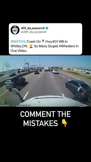 Crash Highway 401 in Whitby