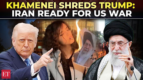 'Hands red with blood': Khamenei rips ‘locked & loaded’ Trump amid Tehran protest; US-Iran war soon?