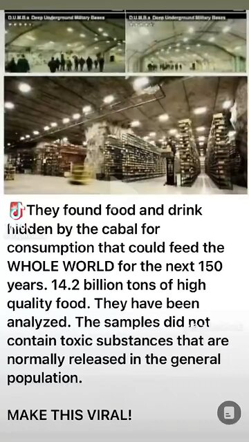 14.2 Billion Tons Of Pristine Food Stash For The Cabal Discovered