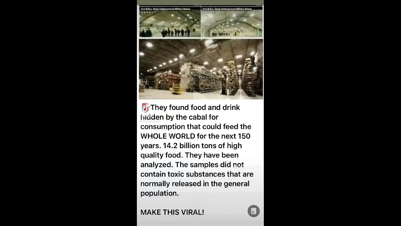 14.2 Billion Tons Of Pristine Food Stash For The Cabal Discovered