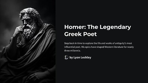 Homer: The Legendary Greek Poet