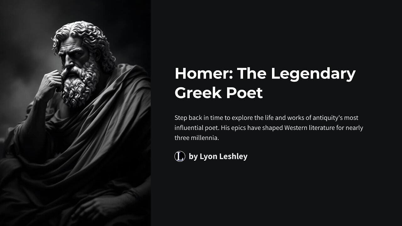 Homer: The Legendary Greek Poet