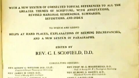 The Scofield Reference Bible & Christian Zionism