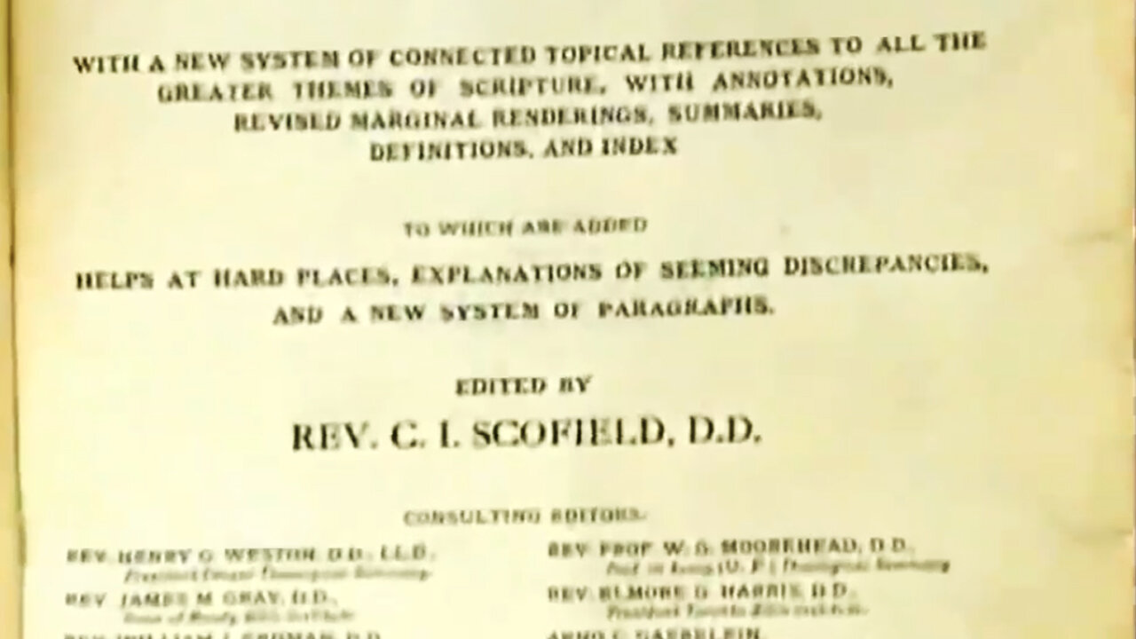 The Scofield Reference Bible & Christian Zionism
