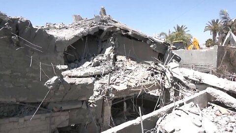 Israeli homes and buildings were reduced to rubble after an Iranian missile hit the city of Tamra