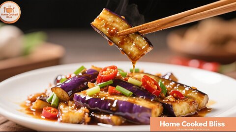 “Sweet & Spicy Stir-Fried Eggplant | Mouthwatering Asian Recipe”