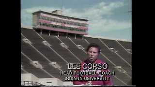 Circa 1978 - Indiana University Coach Lee Corso Urges People to "Drive 55"