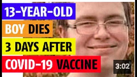 "Teenage Boy, 13, Dies Three Days Post-Vaccination"