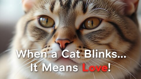 Slow Blinking: Your Cat’s Hidden Way of Saying ‘I Love You’ 😻💖