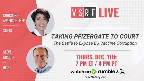 Episode 207 - Taking Pfizergate to Court: The Battle to Expose EU Vaccine Corruption