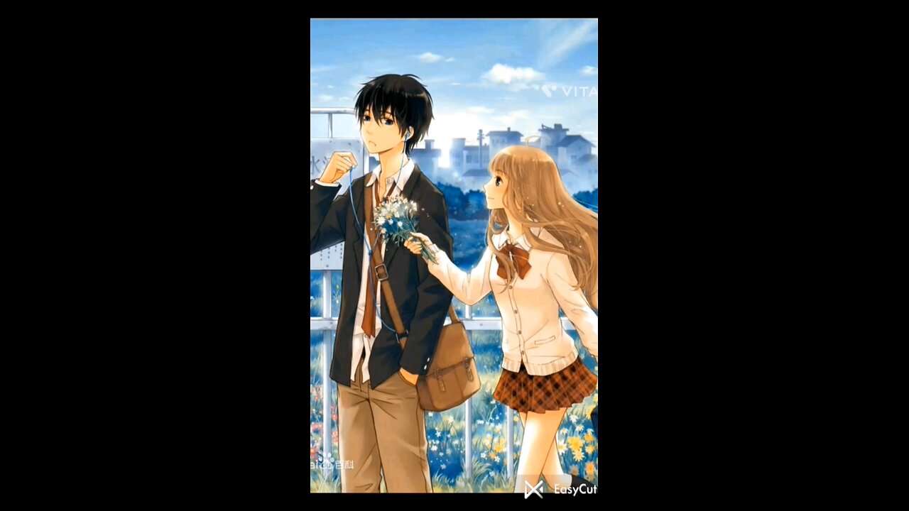anime love story ❣️ of 13 year girl and 15 year boy 💗love it 🦋 #anime #love #edit #romqnce