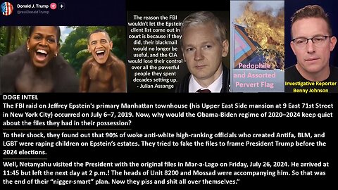 PANIC: Barack Obama's Epstein Nightmare Revealed as Top Lawyer EXPOSED in Files, RESIGNS In Disgrace! Benny Johnson’s Report.