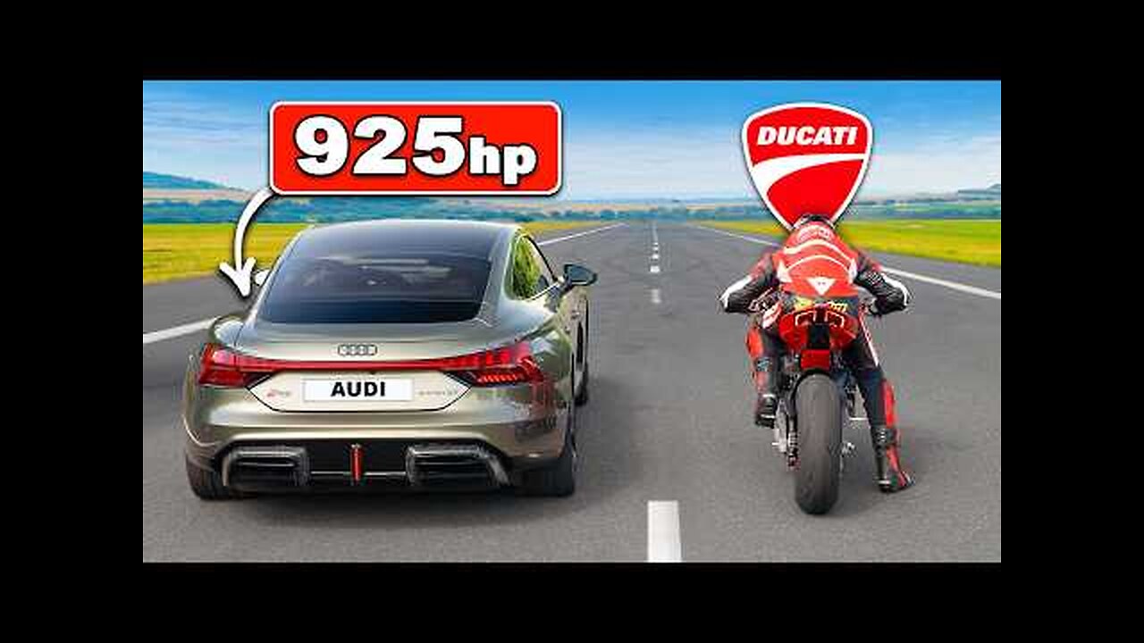 Quickest AUDI RS vs Quickest DUCATI DRAG RACE