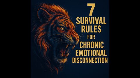 🔒 7 Survival Rules for Chronic Emotional Disconnection
