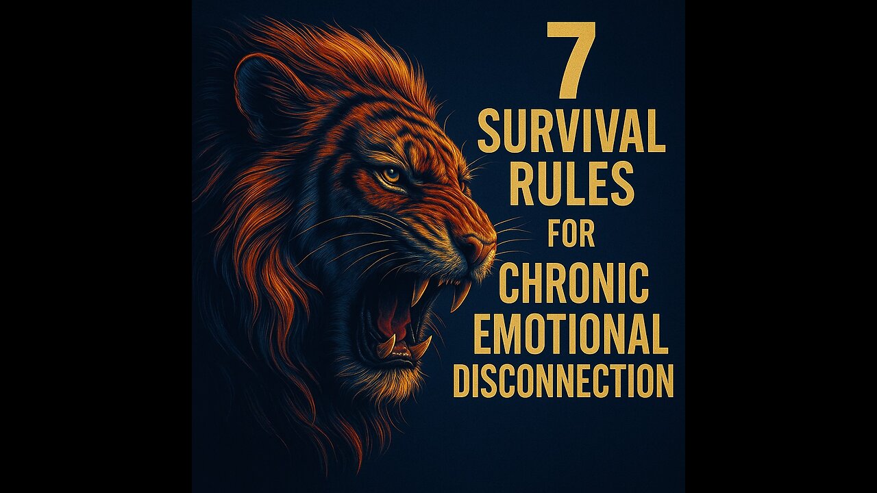 🔒 7 Survival Rules for Chronic Emotional Disconnection