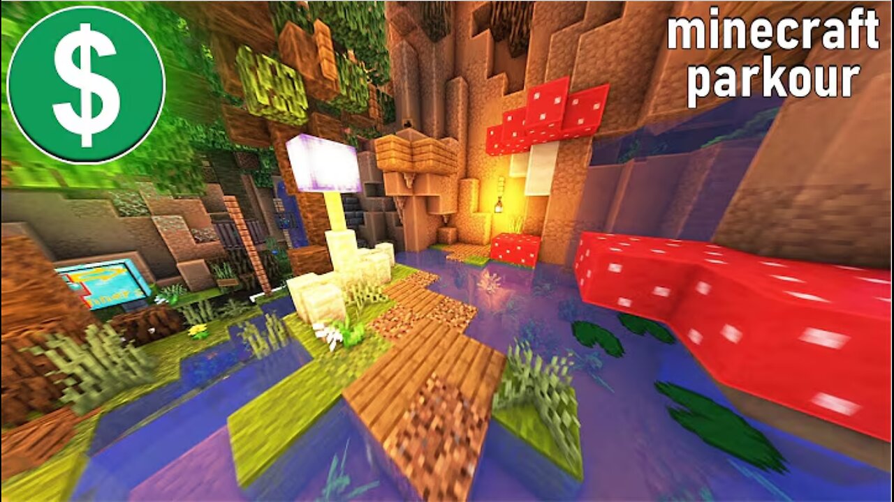 Minecraft Parkour Gameplay