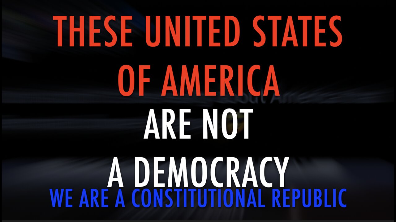 NOT A DEMOCRACY