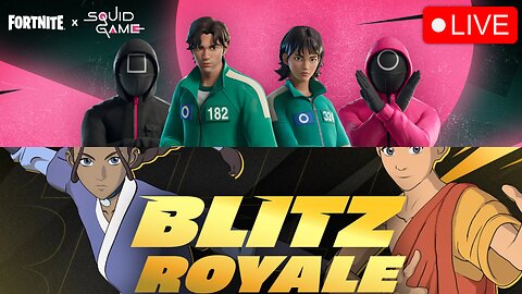 🔴LIVE: NEW FORTNITE SQUID GAME MAP + NEW BLITZ (AVATAR AANG)