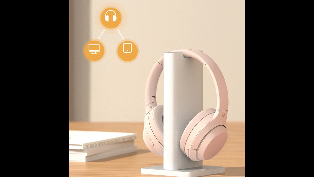 Wireless Headphone with ENC Noise-cancellation & Bluetooth Multipoint Technology