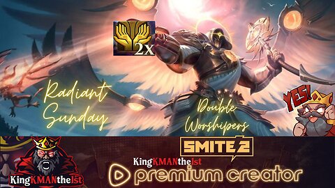GET. YOUR. GOD. RADIANT SUNDAY in SMITE 2 | 2x Worshipers | 86 Watch Hours Left...🆘