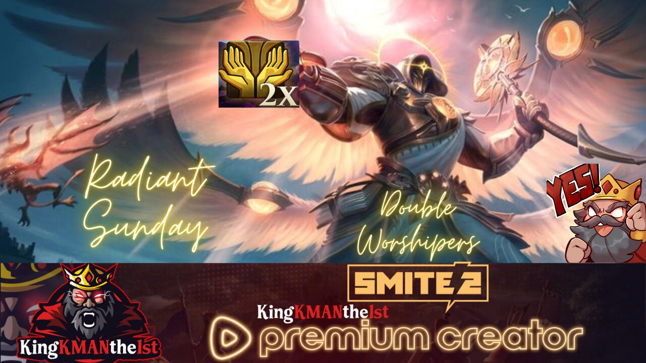 GET. YOUR. GOD. RADIANT SUNDAY in SMITE 2 | 2x Worshipers | 86 Watch Hours Left...🆘