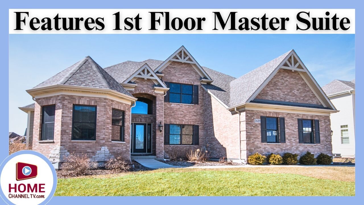 Custom Home Design with Luxurious 1st Floor Master Suite