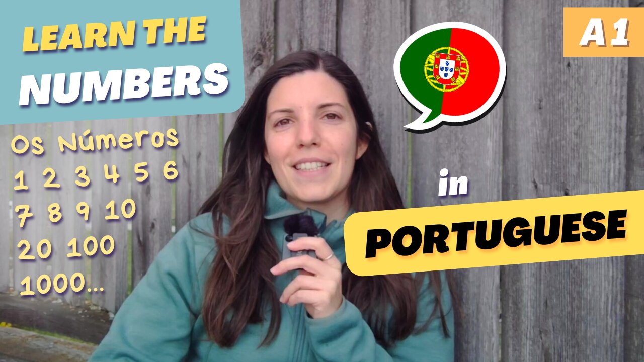 Learn the Numbers in Portuguese | A1 - Under 10 min. European Portuguese