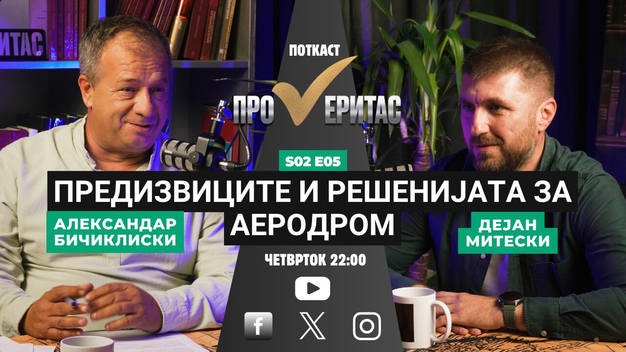 Proveritas | Проверитас S02E05, Предизвиците и решенијата за Аеродром со Дејан Митески
