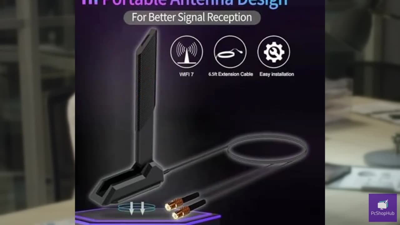 WiFi 7 Gaming Motherboard Magnetic Base Replacement Antenna for MSI MAG X870 Z89