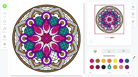 Coloring Book for adults - mandala 4