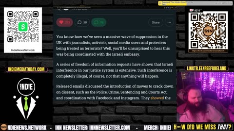Israel’s Attempt to Control Media Narrative | @GetIndieNews