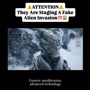 ⚠️ ATTENTION! They Are Staging A Fake Alien Invasion!!⚠️
