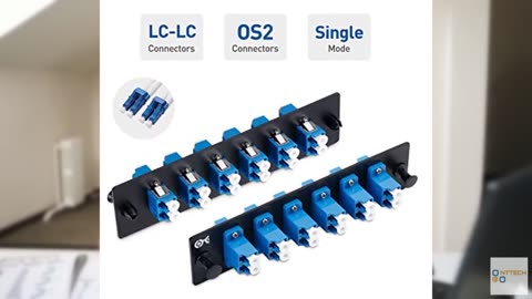 Cable Matters 12 Fibers LC to LC OS2 Single Mode Fiber Patch Panel with 6 x LC/L