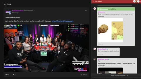 Part 2: FnF Castle Club with CC chat - August 27 - Episode 425