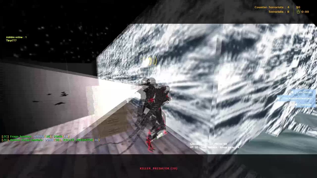 Playing some Counter-Strike 1.6 zombie server