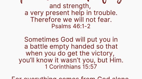 God is our Refuge