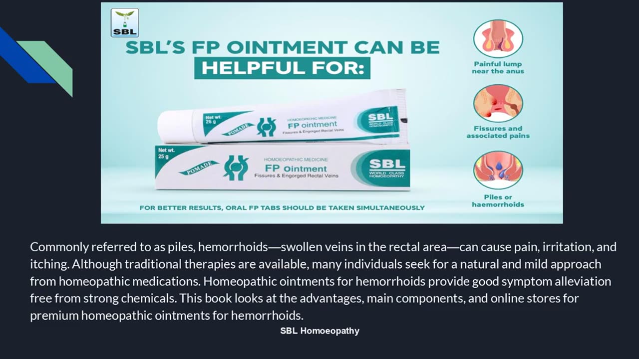 Buy Homeopathic Ointment for Hemorrhoids: A Natural Solution for Relief