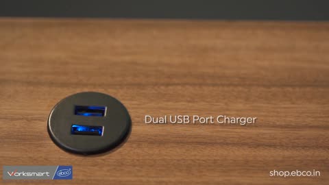 USB Charger Furniture Mount (Circular) | Space-savvy, Smart and Convenient