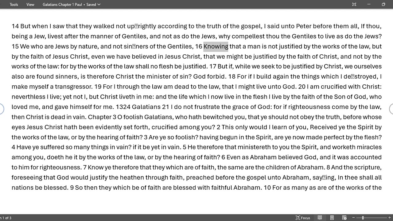 GALATIANS 1-3
