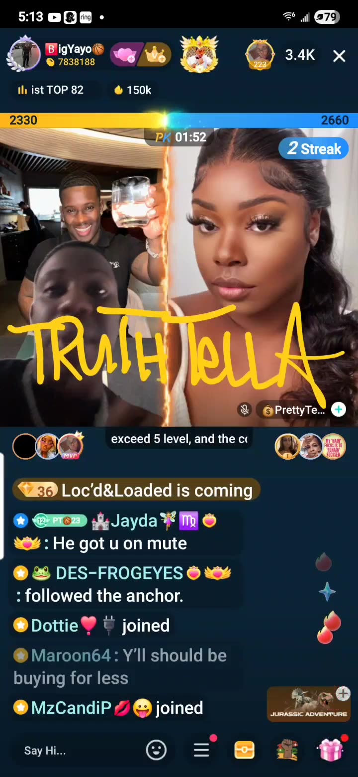 BIG YAYO SOLO LIVE THEN LINES UP WITH PRETTY TEETEE & THEY BOTH GO IN