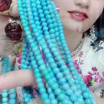 Natural raw turquoise touching the earth's first heartbeat​