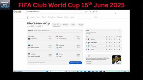 FIFA Club World Cup 15th June 2025