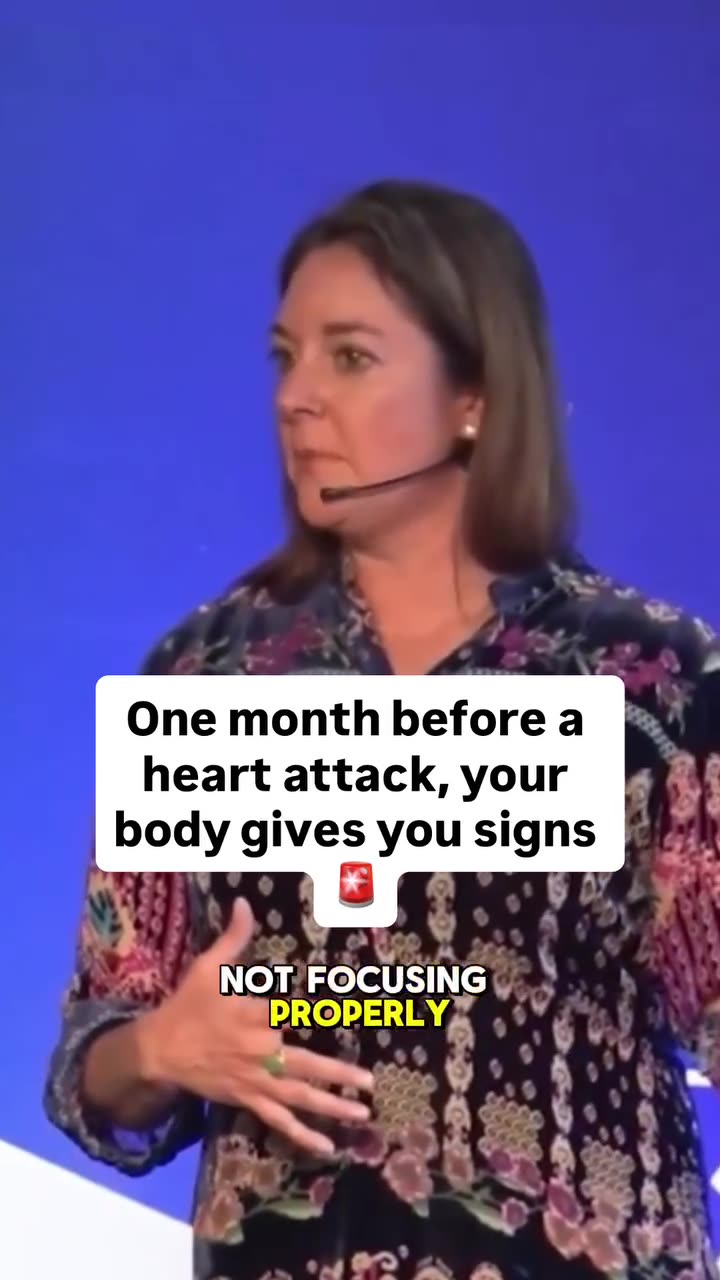 One month before a heart attack, your body gives you signs