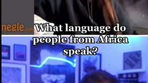 What language do people from Africa speak?