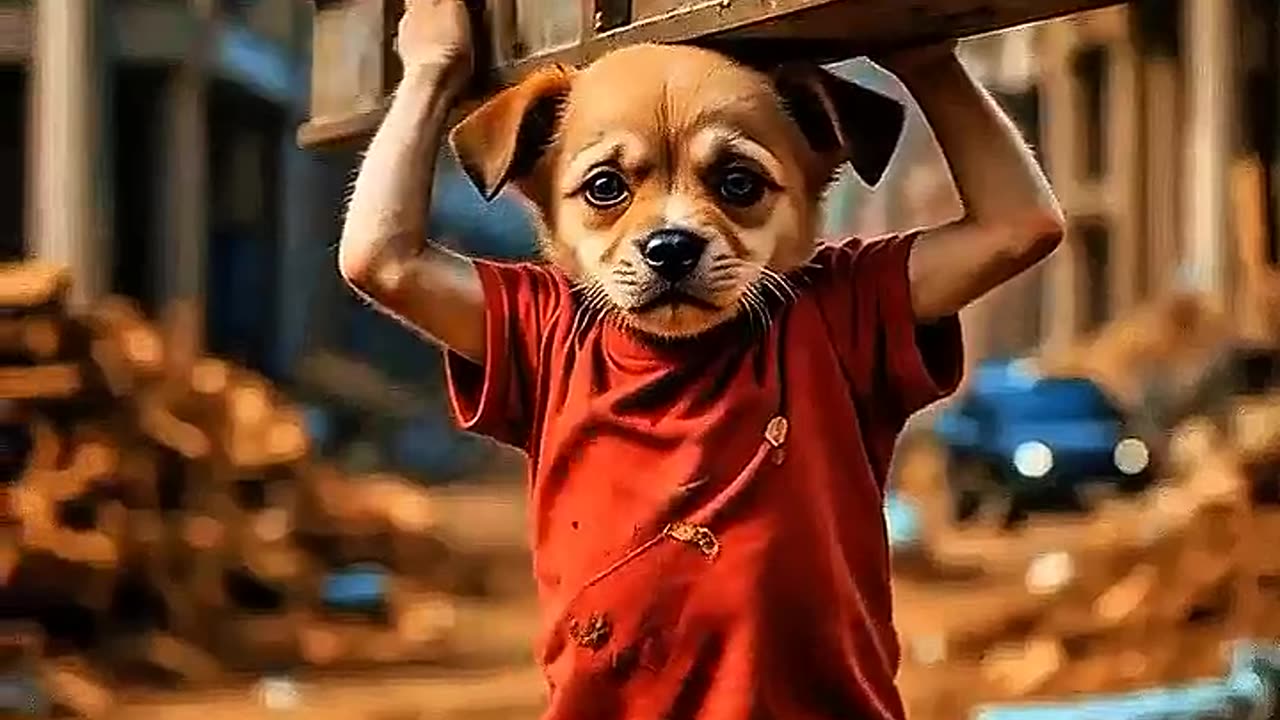 The poor puppy didn't have pig
