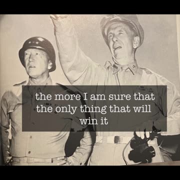 Jul 28, 2025 Gen. Patton quotation of the day [To Gen. Charles Scott] #ww2 #war #korn