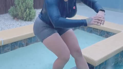 hot beauty rainy day