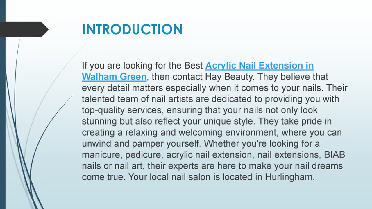Best Acrylic Nail Extension in Walham Green