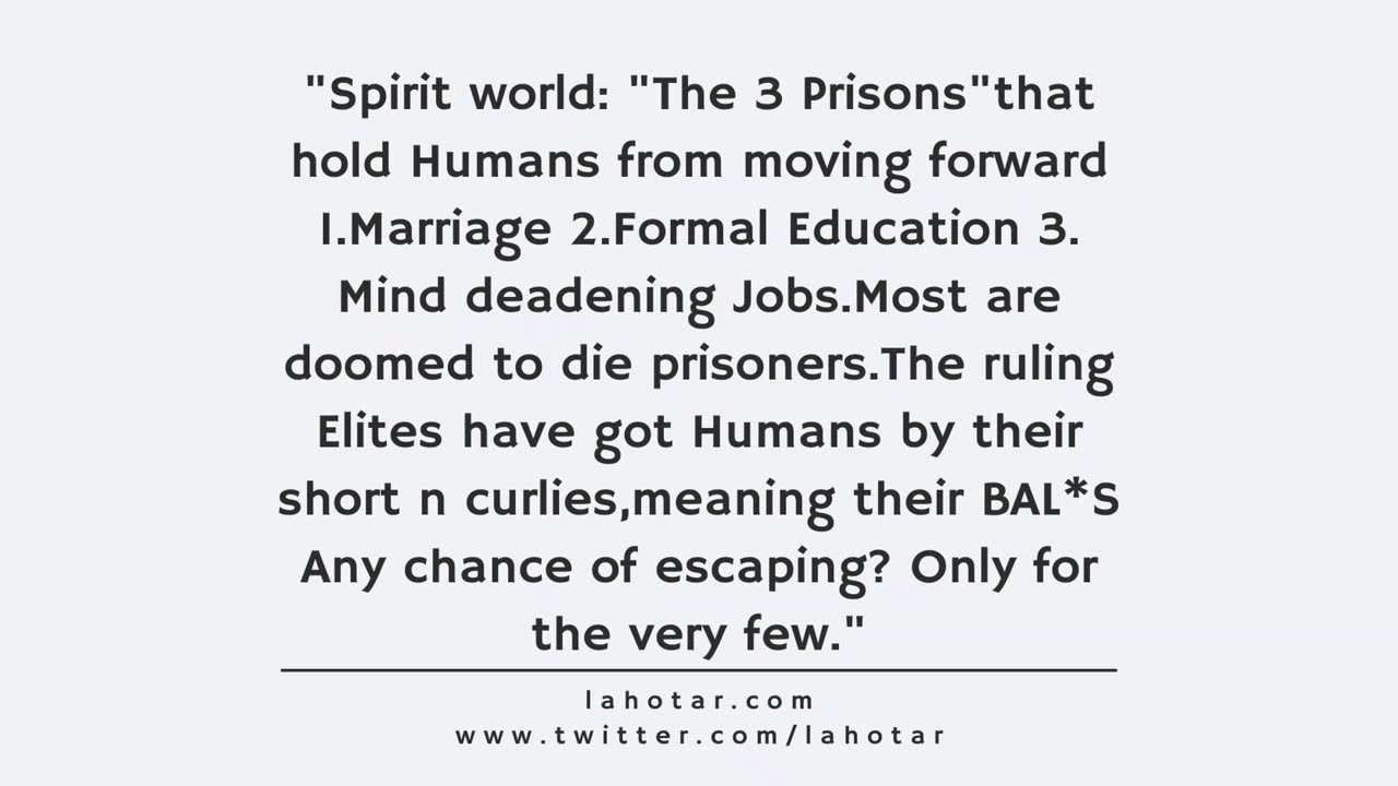 Lahotar Quote - 22 August 2025